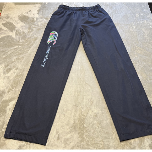 Canterbury of New Zealand Uglies Open Hem Stadium Pant 10 Navy Mens Track Pants - Picture 1 of 14